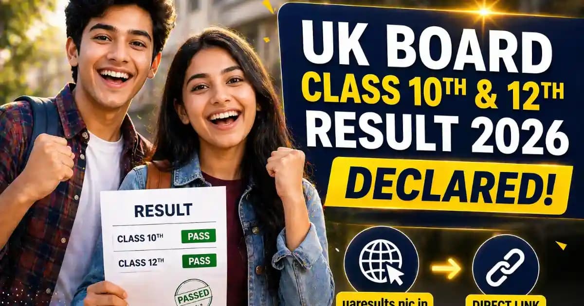 UK Board Class 12th Result 2026 Declared – Check Marks at uaresults.nic.in | Sarkari Rank