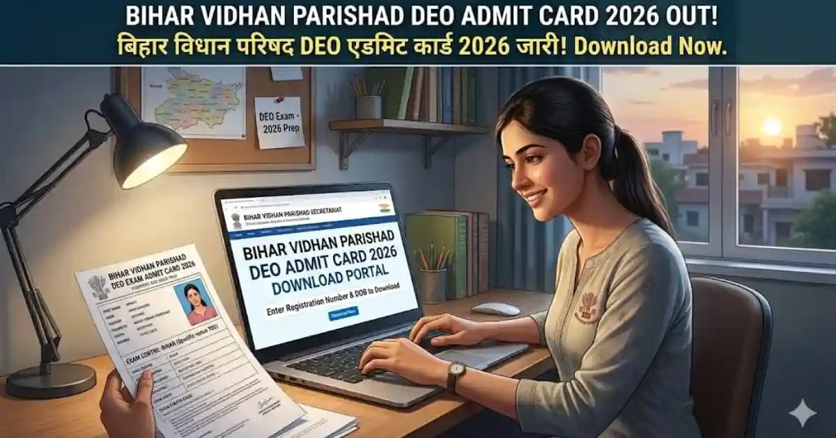 Bihar Vidhan Parishad DEO Admit Card 2026 – Download Hall Ticket for 35 Posts