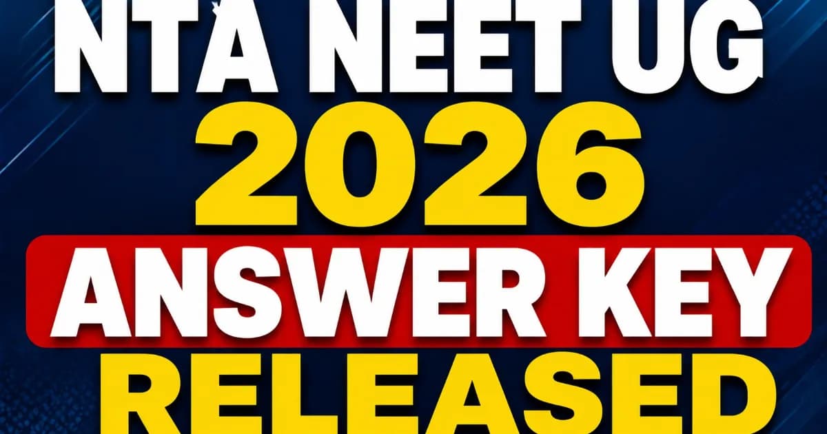 NTA National Eligibility Cum Entrance Test NEET UG 2026 – Download Answer Key
