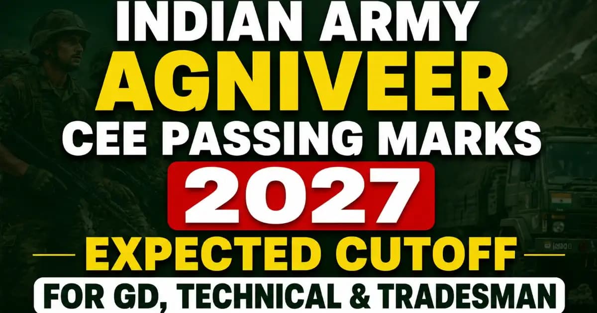 Agniveer Cutoff Expected Soon – Check Minimum Passing Marks