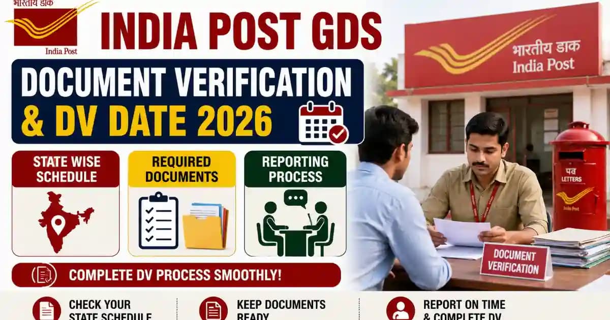 India Post GDS Document Verification 2026 – DV Date, Documents & Reporting Process | Exam Khiladi