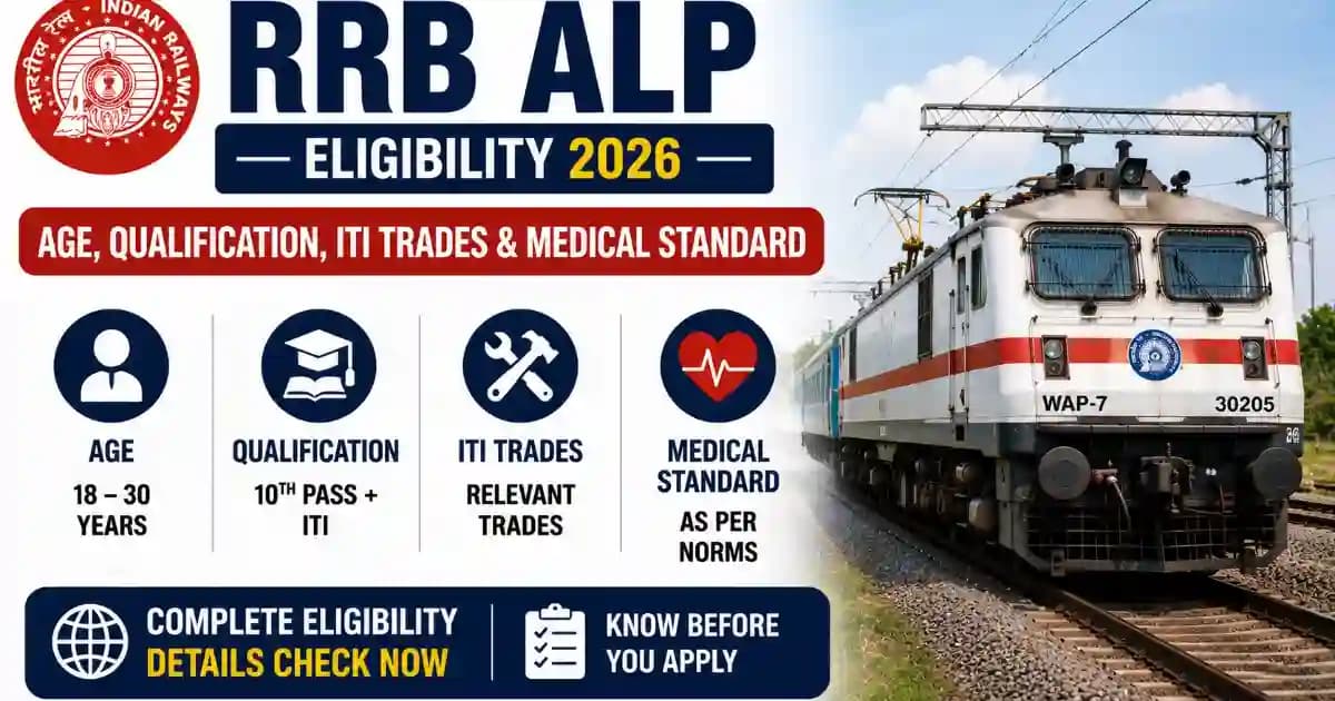 RRB ALP Eligibility 2026 – Age Limit, ITI Trades & Medical Standards Explained | Exam Khiladi