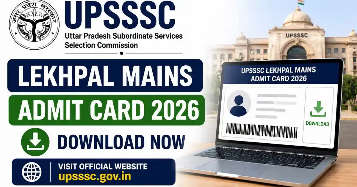 UPSSSC Lekhpal Mains Admit Card 2026 Download Hall Ticket