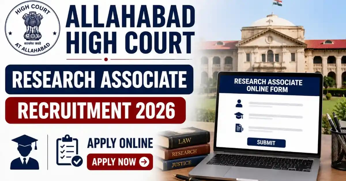 Allahabad High Court Research Associates Recruitment 2026 – Apply Online