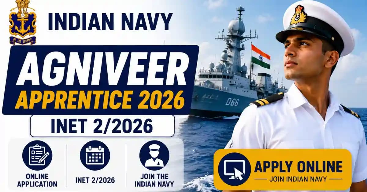 Indian Navy Agniveer Apprentice 2026 – Apply Online for INET 2/2026
