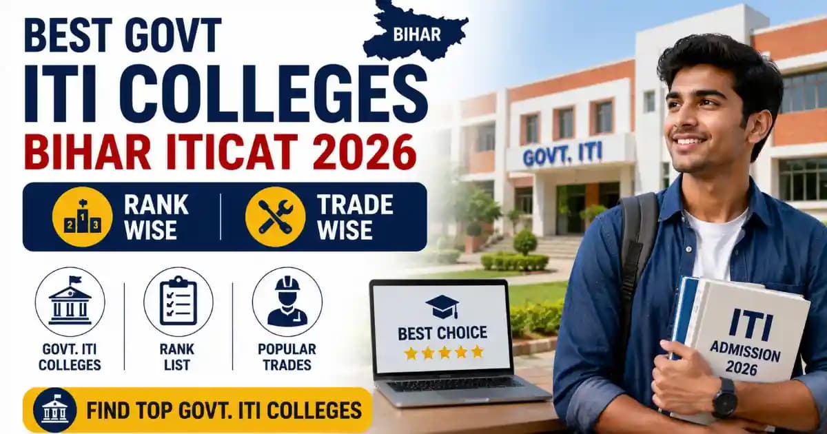 Best Govt ITI Colleges in Bihar 2026 – Trade &amp; Rank Wise List | Exam Khiladi