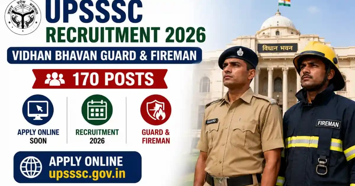 UPSSSC Vidhan Bhavan Guard and Fireman Recruitment 2026 Apply Online