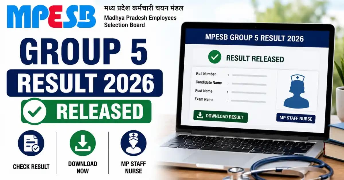 MPESB Group 5 Result 2026 Out – Download Staff Nurse & Paramedical Merit List