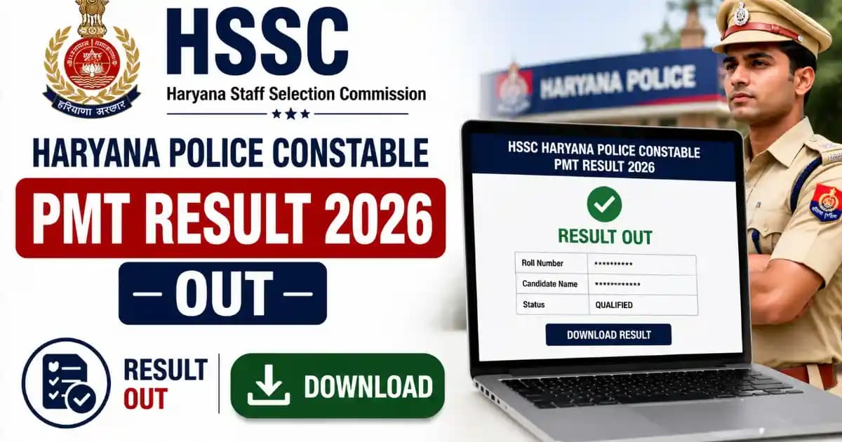 HSSC Haryana Police Constable PMT Result 2026 for 5500 Post