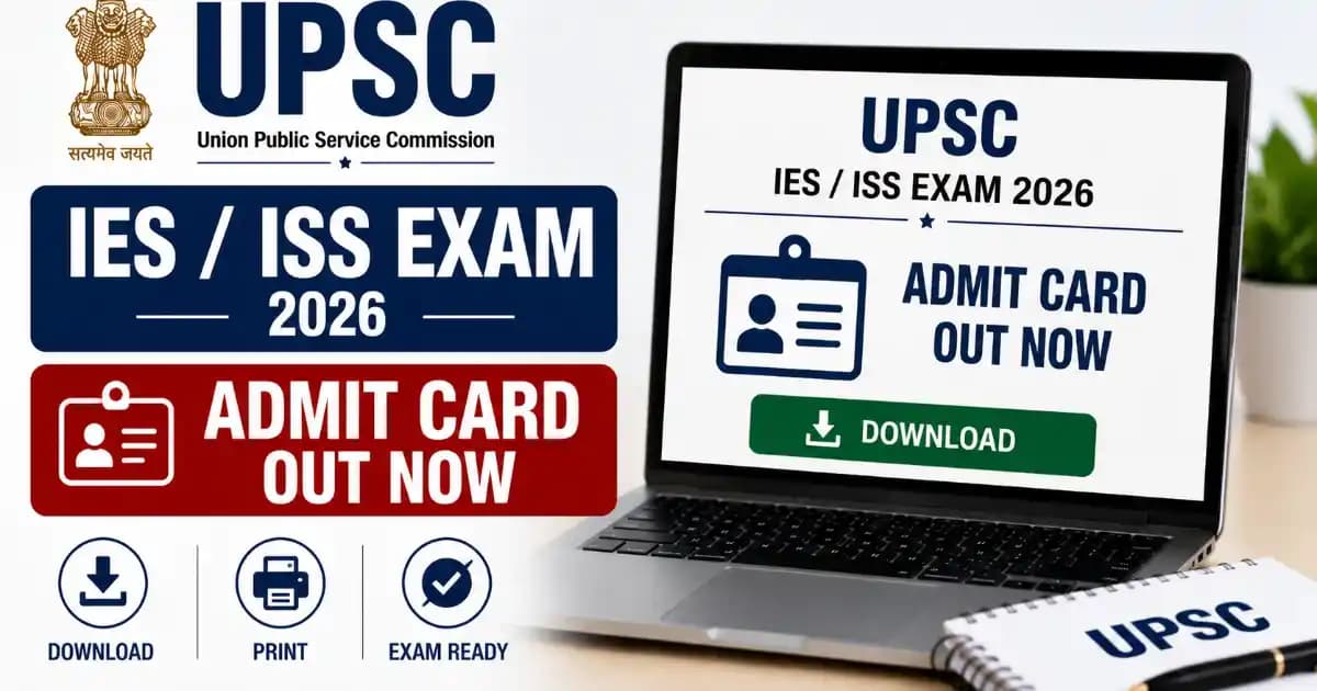 UPSC IES ISS Admit Card 2026 Out – Download Indian Economic & Statistical Service Hall Ticket