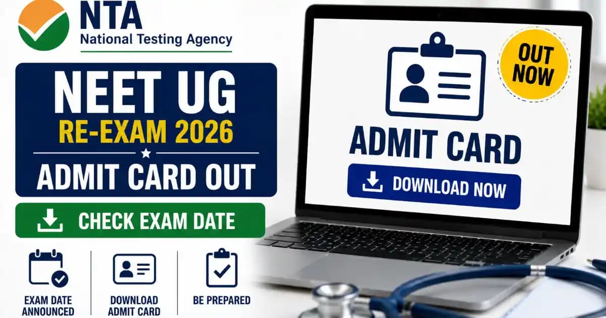NTA NEET UG Re-Exam Admit Card 2026 Released