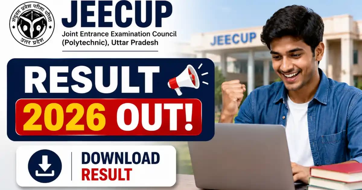 UP Polytechnic JEECUP Result 2026 Out: Download Rank Card & Scorecard