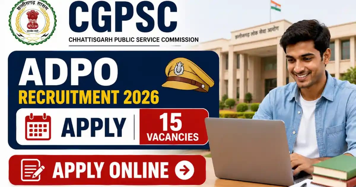 CGPSC ADPO Recruitment 2026: Apply Online for Assistant District Prosecution Officer