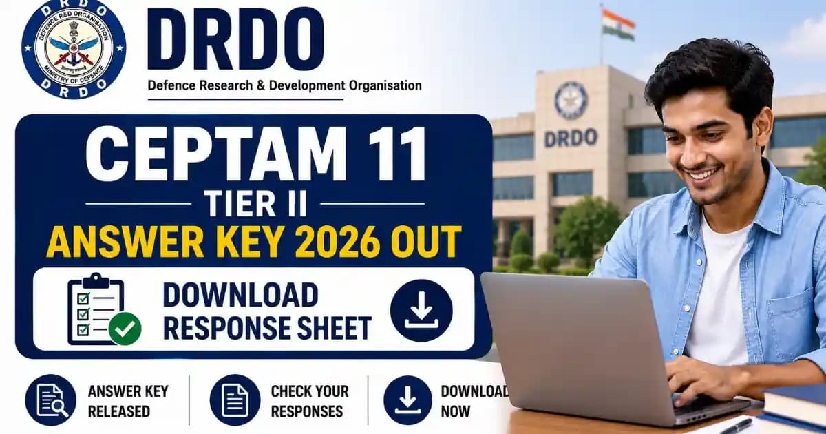 DRDO CEPTAM 11 Tier II Answer Key 2026 Released