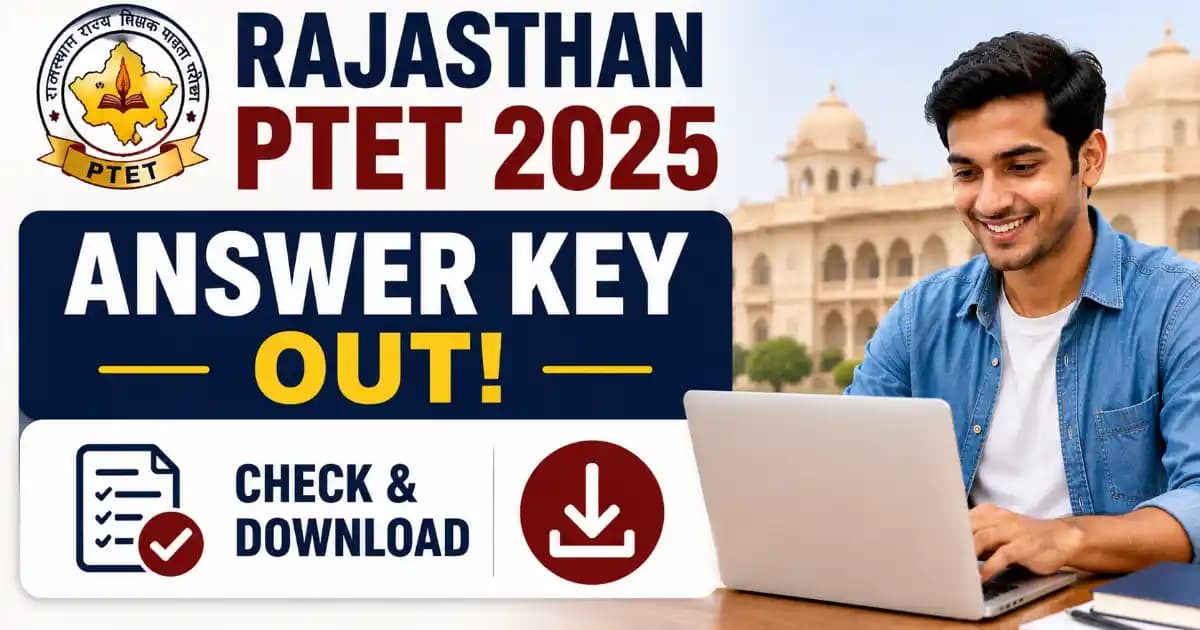 Rajasthan PTET 2026 Answer Key Out – Download B.Ed Exam Solutions