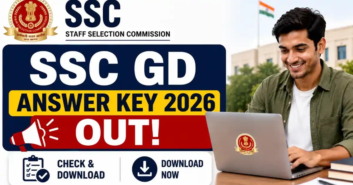 SSC GD Constable Answer Key 2026 Out: Download Response Sheet & Check Scores
