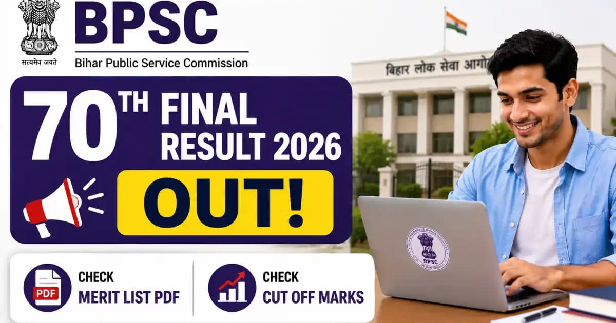BPSC 70th Final Result 2026 Out – Download Merit List PDF