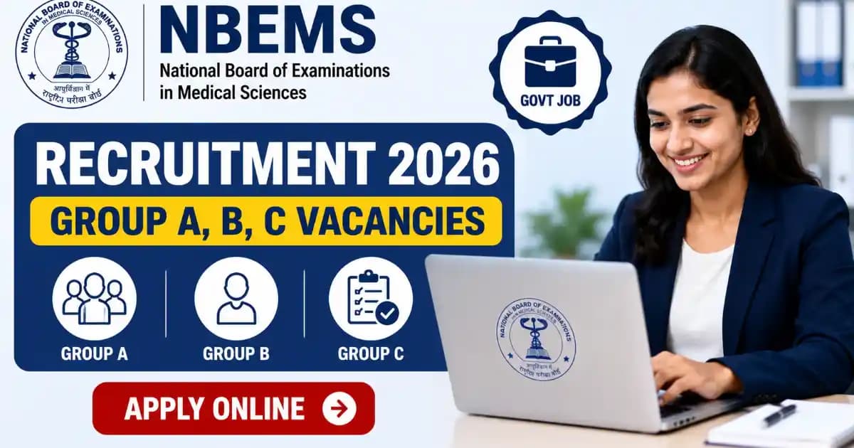 NBEMS Recruitment 2026 Notification