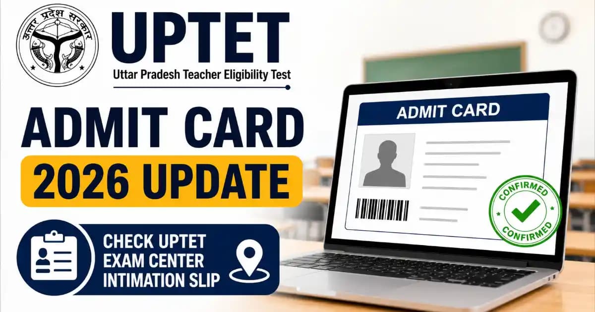 UPTET Exam City Intimation 2026