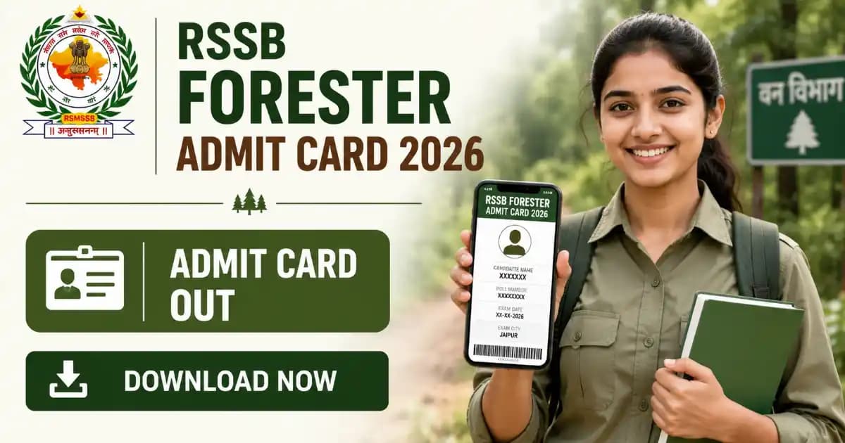 RSSB Forester Admit Card 2026 Out – Download Hall Ticket (259 Posts)