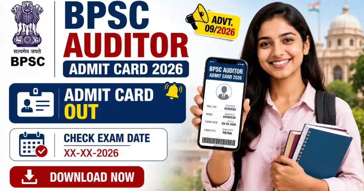BPSC Auditor Admit Card 2026 and Exam Date Notice