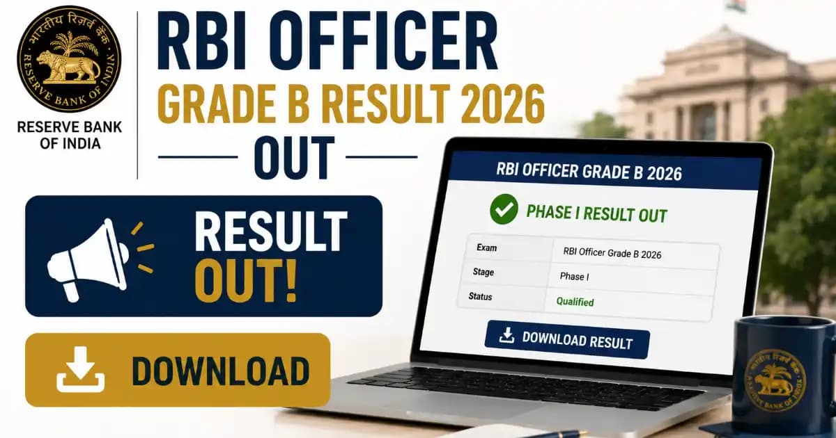 RBI Officer Grade B Result 2026 and Phase II Shortlist