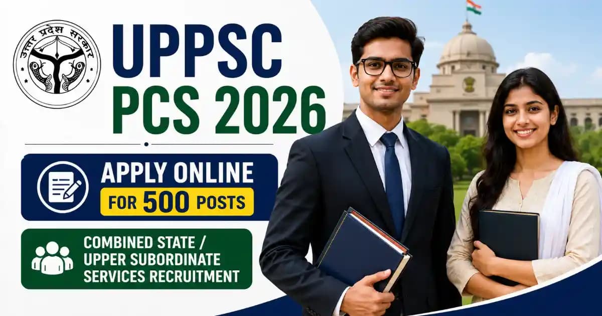 UPPSC PCS 2026 – Apply Online for 500 Posts | Combined State / Upper Subordinate Services Recruitment