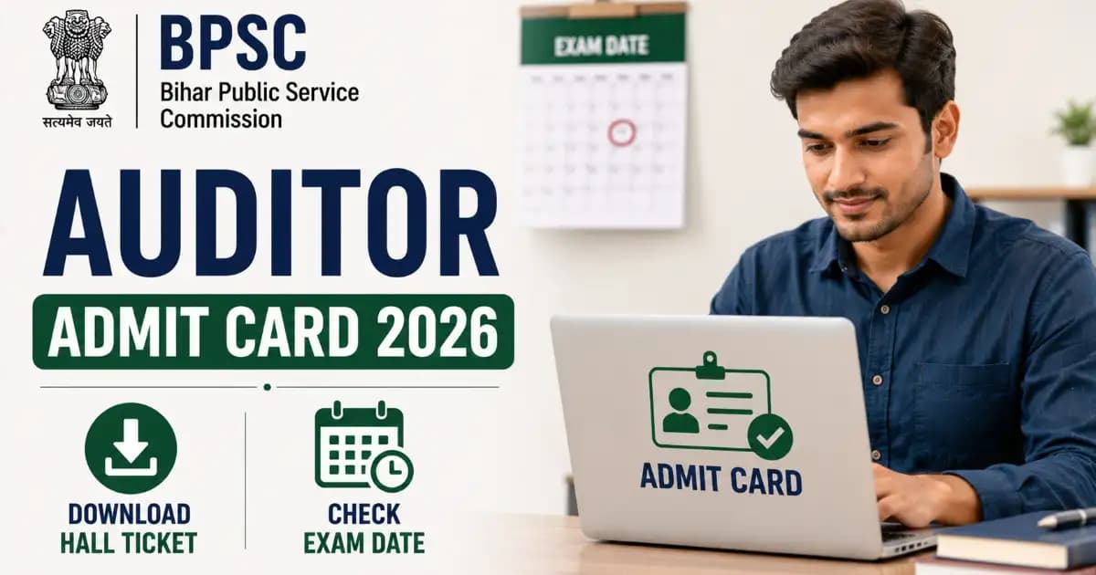 BPSC Auditor Admit Card 2026 – Download Hall Ticket for 102 Posts