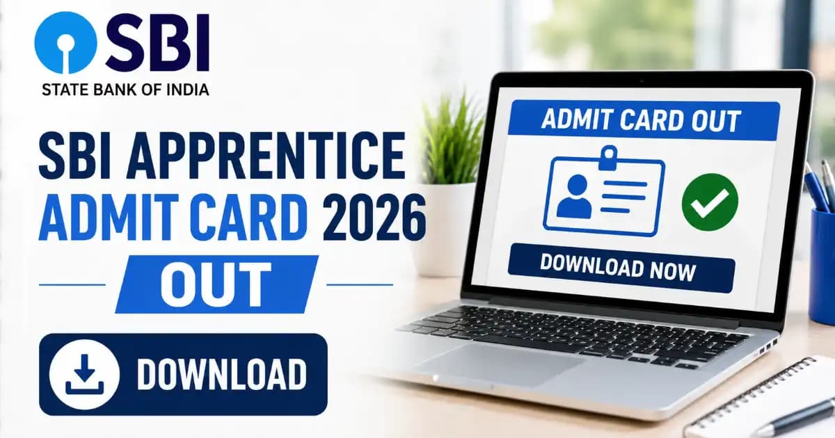SBI Apprentice Admit Card 2026 – Download Call Letter for 7150 Posts