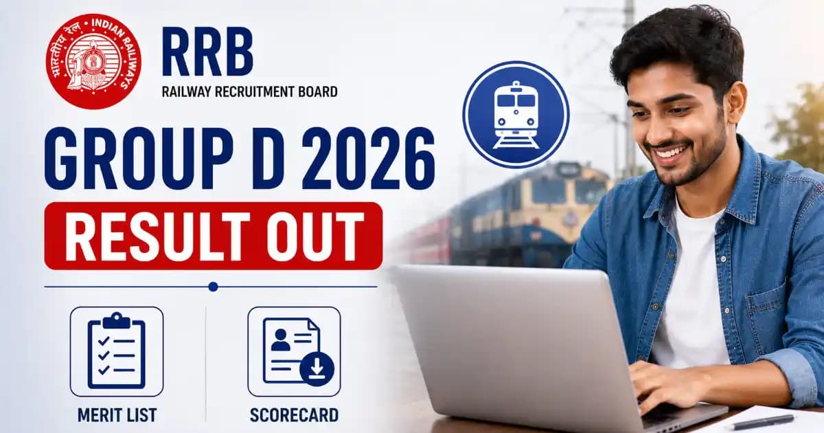 RRB Group D Level 1 Result 2026 – Check Scorecard & Merit List