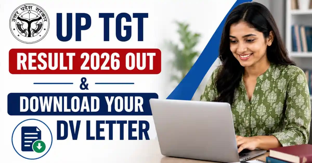 UP TGT Result 2026 & DV Letter Out – Download Merit List (3539 Posts)