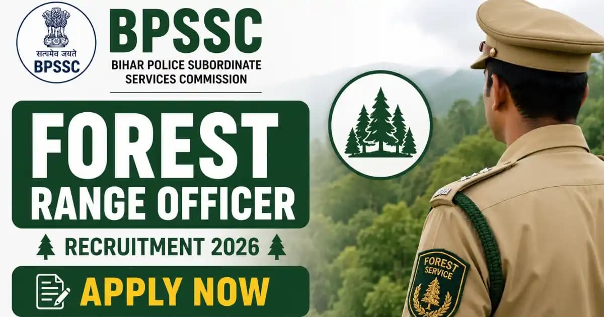 BPSSC Bihar Forest Range Officer FRO Recruitment 2026
