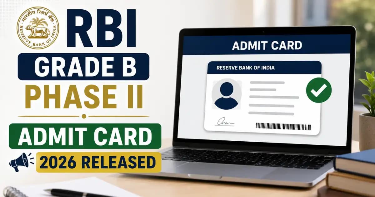 RBI Grade B Phase II Admit Card 2026 Out – Download Mains Call Letter