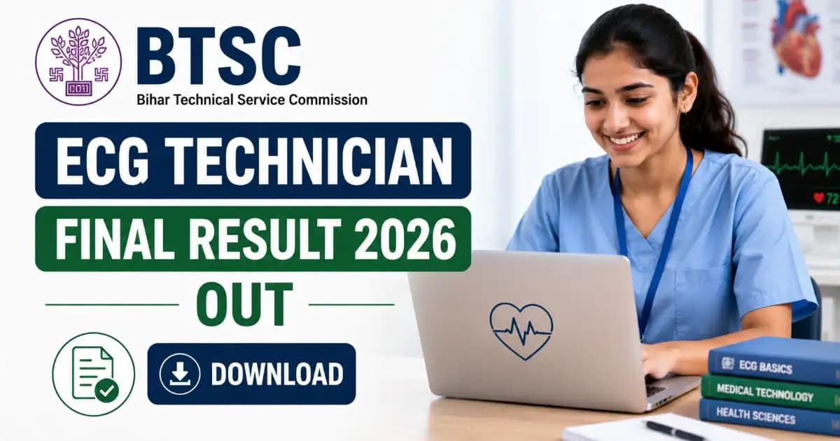 BTSC ECG Technician Final Result 2026
