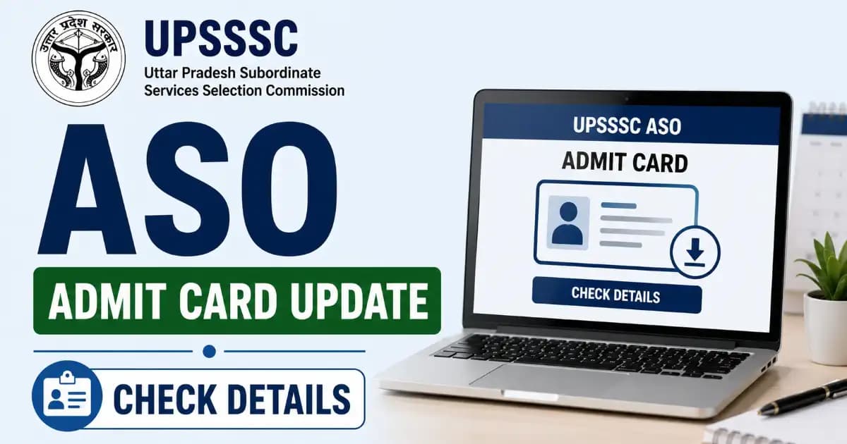 UPSSSC Assistant Statistical Officer Exam City Details 2026 Released