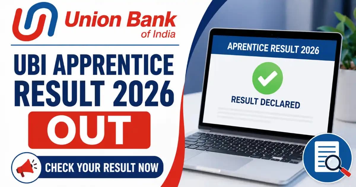 Union Bank of India UBI Apprentice Result 2026 Out – Check Merit List