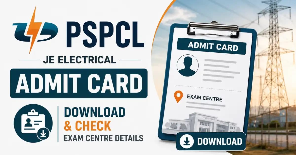 PSPCL JE Electrical Admit Card 2026 Out – Download Hall Ticket for 622 Posts | Exam Khiladi