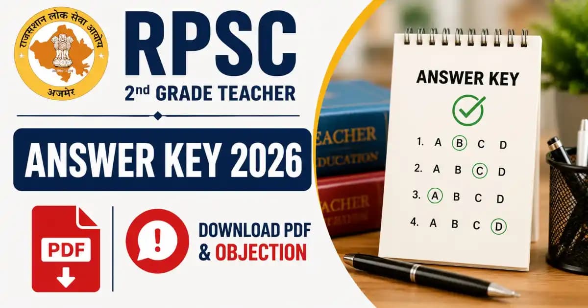 RPSC 2nd Grade Teacher Answer Key 2026 – Download PDF & Objection | Exam Khiladi