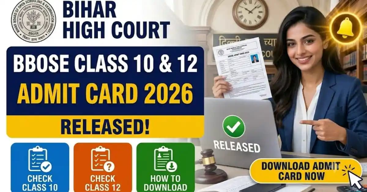 BBOSE Class 10, 12 Admit Card 2026 – Download Hall Ticket | Exam Khiladi