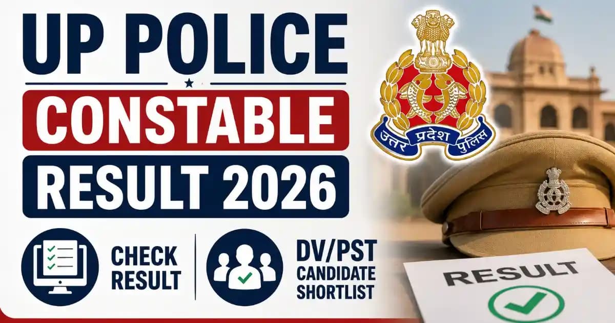 UP Police Constable Result 2026 – Check Cutoff and DV/PST Shortlist at uppbpb.gov.in