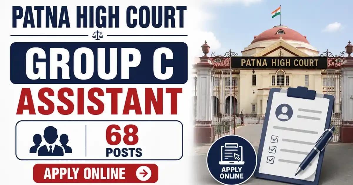 Patna High Court Group C Assistant Recruitment 2026 – Apply Online for 68 Posts