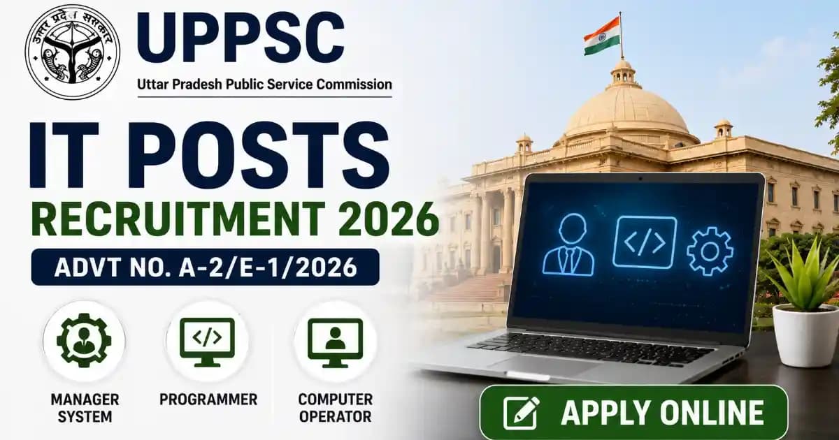UPPSC IT/Computer Posts Recruitment 2026 – Apply Online for 10 Vacancies | Exam Khiladi