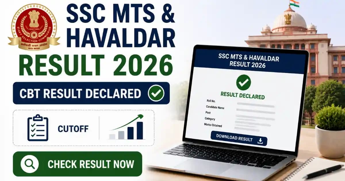 SSC MTS & Havaldar Result 2026 – CBT Result Declared, Cut Off, Trend Analysis