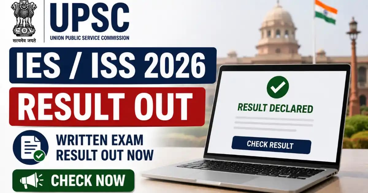 UPSC IES/ISS 2026 Written Exam Result Declared for 44 Posts