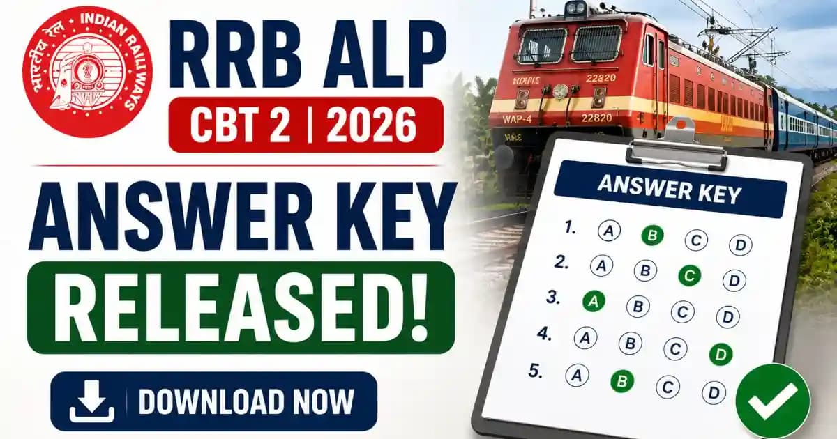 RRB ALP CBT 2 Answer Key 2026 Released (CEN 01/2025) – Download PDF | Exam Khiladi