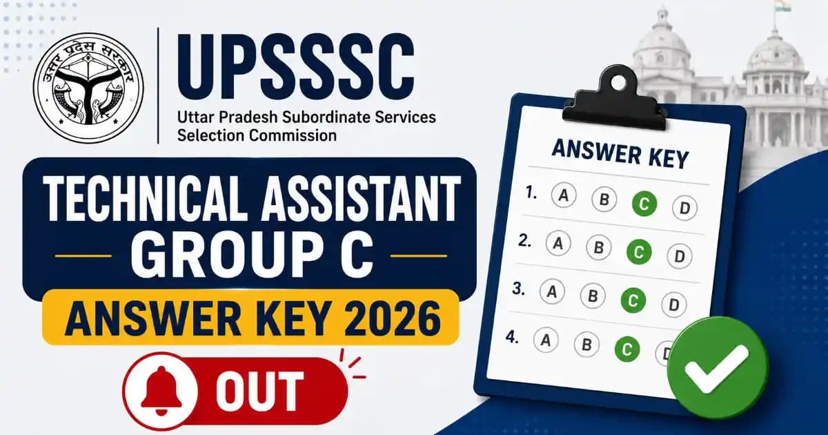 UPSSSC Technical Assistant Group C AGTA 2026 Answer Key – Download AGTA PDF
