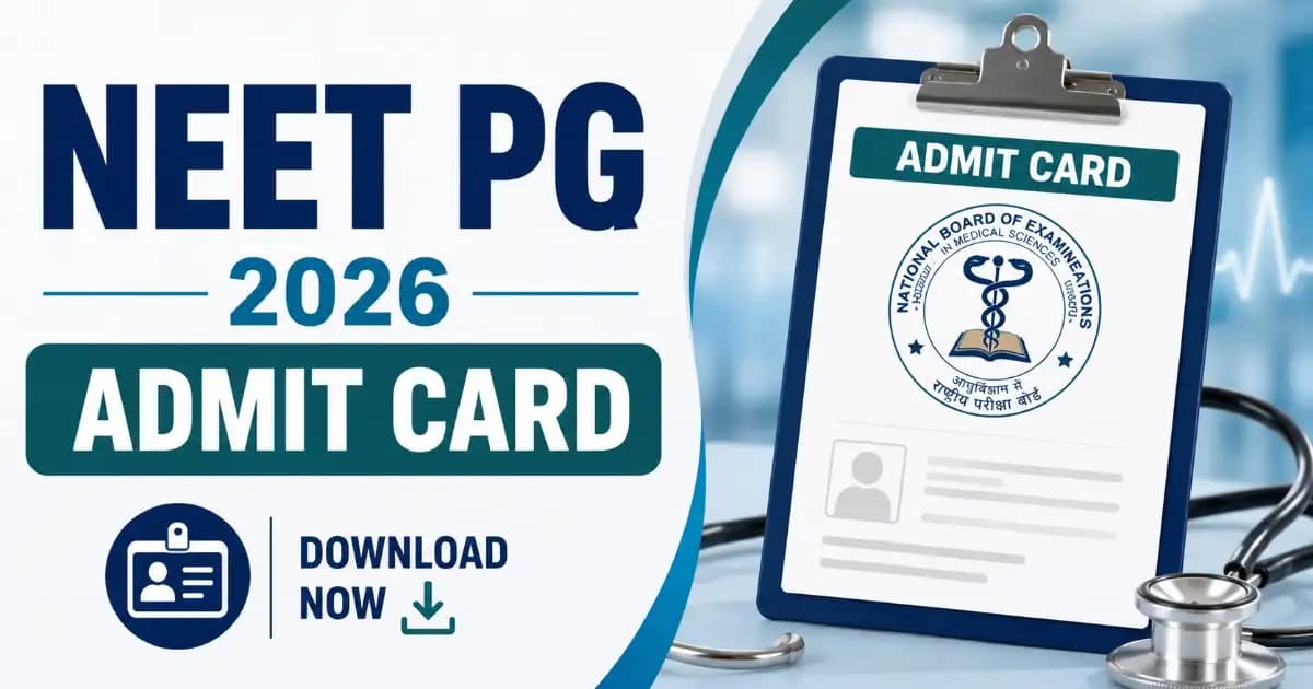 NAT Board NBE NEET PG 2026 Admissions Test Exam City / Admit Card 2026 | Exam Khiladi