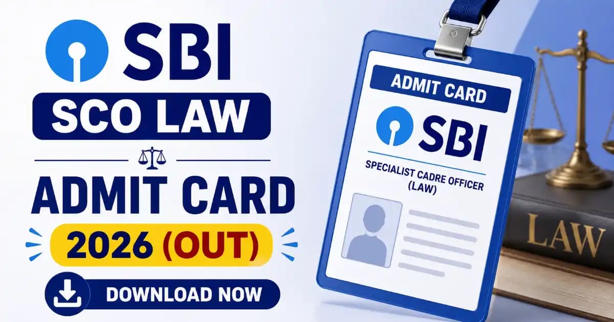 State Bank of India SBI Assistant Manager Law & Deputy Manager Law Recruitment 2026 : Admit Card