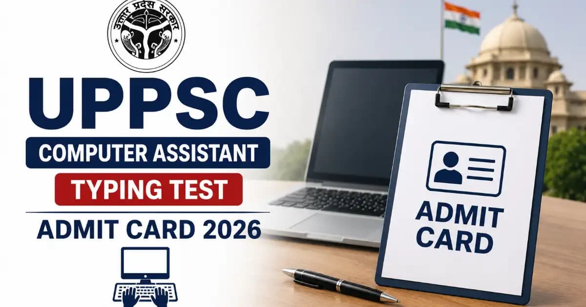 UPPSC Computer Assistant Recruitment 2025 Typing Test Admit Card 2026