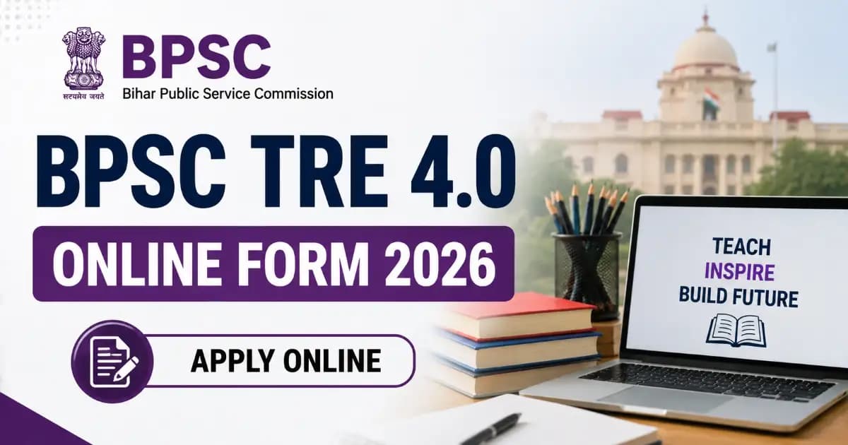 BPSC Bihar School Teacher TRE 4.0 Recruitment 2026 Online Form | Exam Khiladi